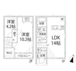 広峰1丁目メゾネットの物件間取画像